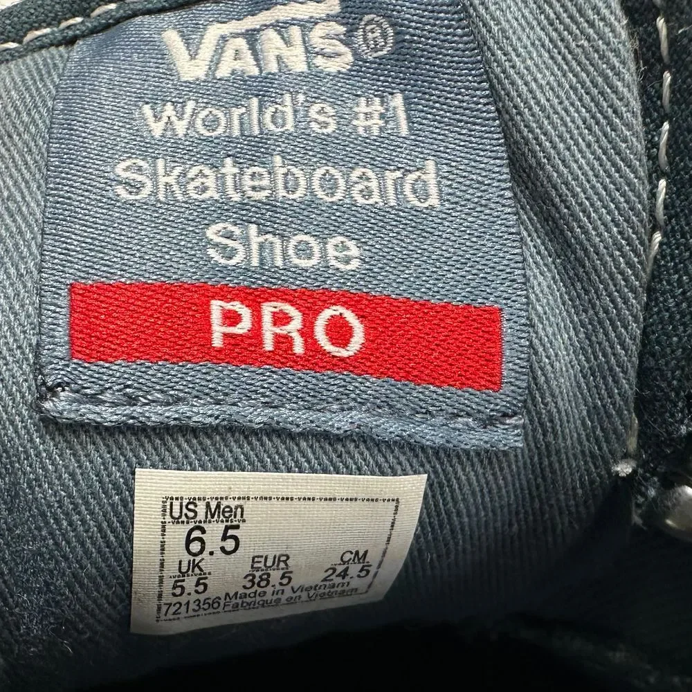 VANS Blue Suede Skateboard Shoe Pro Mens 6.5 Womens 8.5 - Picture 8 of 9